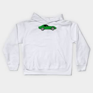 Elkhart Green C3 Corvette Kids Hoodie